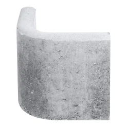 Rasenbord-Rundwinkel Grau 90 Grad mit Nut und Feder*Lusit Outlet