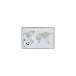 Magnet- und Schreibtafel World 60 x 40 cm alugrau* Clearance