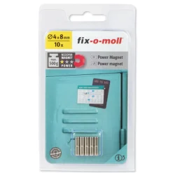 Magnet-Zylinder Neodym silber D4H8 mm 10St* Sale