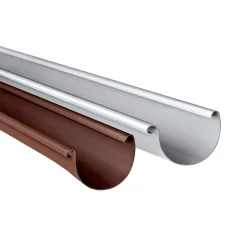 Marley Dachrinne RG 100 Kunststoff halbrund 2m braun