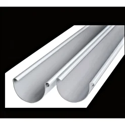 Dachrinne RG 100 Kunststoff halbrund 2m grau^Marley