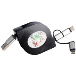 Micro-USB-Kabel 3in1 schwarz^REV Ritter Sale