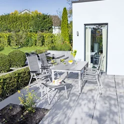 MWH Gartenliege Klappliege Elemento anthrazit