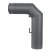 MyFireTool Rauchrohr 90 Grad Ø 120 mm grau 2 mm