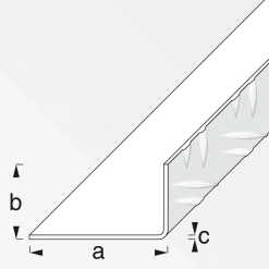 Riffelblechwinkel 29,5 x 53,6 mm 1m blank*MyTool Best