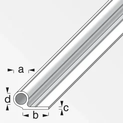MyTool Rohr 1 Schenkel kurz für M12 1m blank