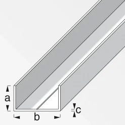 U-Profil 19,5 x 35,5 mm 1m blank^MyTool