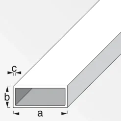 MyTool Vierkant-Rohr 30 x 20 x 1,5 mm 1m kaltgewalzt