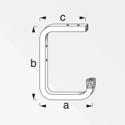 Wand- und Deckenhaken 115 mm verzinkt*MyTool Outlet