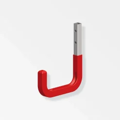 Wandhaken 150 mm gummiert rot^MyTool