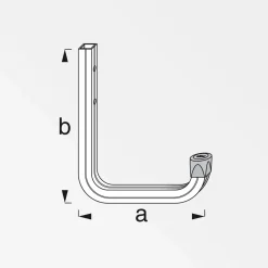 Wandhaken 115 x 140 mm blank*MyTool Best