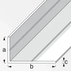 Winkel 29,5 x 53,6 mm 1m ungleichschenklig blank^MyTool New