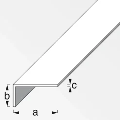 Winkel 35 x 20 x 2 cm 2m silber*MyTool Best