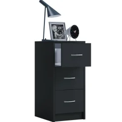 Nachttisch Boxal Maxi grau/weiß*VCM Clearance