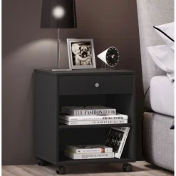 Nachttisch Rolda grau^VCM Clearance