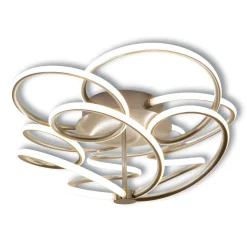 näve Naeve LED DL Rizado Metall/KSstahl-blank LxBxH: 57x57x20cm dimmbar