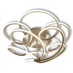 näve Naeve LED DL Rizado Metall/KSstahl-blank LxBxH: 57x57x20cm dimmbar