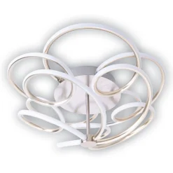 näve Naeve LED DL Rizado Metall/KSstahl-blank LxBxH: 57x57x20cm dimmbar