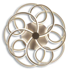 näve Naeve LED DL Rizado Metall/KSstahl-blank LxBxH: 57x57x20cm dimmbar