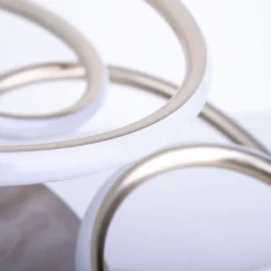 näve Naeve LED DL Rizado Metall/KSstahl-blank LxBxH: 57x57x20cm dimmbar