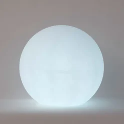 NewGarden LED-Kugelleuchte Buly 60 Kabelanschluss Ø 60 cm weiß