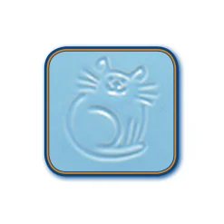 Nobby Katzen Keramik Michschale hellblau Durchmesser 14 x 2 cm