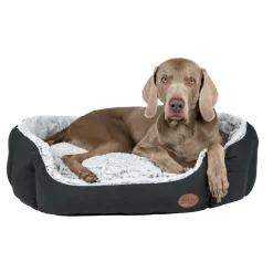 Komfort-Bett Cacho oval 86 x 70 x 24 cm dunkelgrau^Nobby New