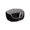 Komfort-Bett Ceno oval 55 x 50 x 21 cm schwarz/ grau^Nobby Discount
