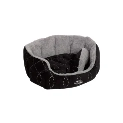 Komfort-Bett Ceno oval 55 x 50 x 21 cm schwarz/ grau^Nobby Discount