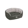 Nobby Komfort-Bett Seoli oval 65 x 57 x 22 cm dunkelgrau/ hellgrau