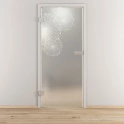 Novadoors Glasdrehtür NOVA 507 mattiert 83,4 x 197,2 cm Links