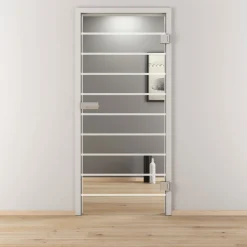 Novadoors Glasdrehtür NOVA 592 klar 83,4 x 197,2 cm Rechts