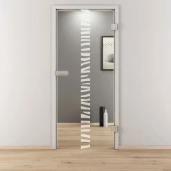 Novadoors Glasdrehtür NOVA 548 klar 95,9 x 197,2 cm Rechts