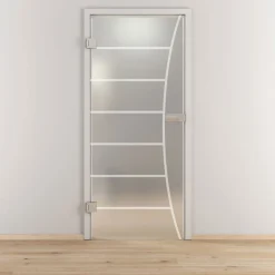 Glasdrehtür NOVA 586 mattiert 83,4 x 197,2 cm Links^Novadoors Best