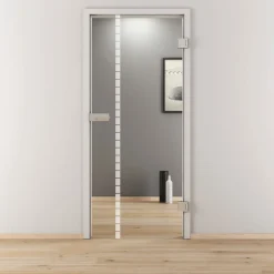 Novadoors Glasdrehtür NOVA 598 klar 70,9 x 197,2 cm Rechts