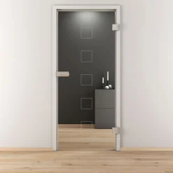 Glasdrehtür NOVA 505 klar 70,9 x 197,2 cm Rechts*Novadoors Clearance