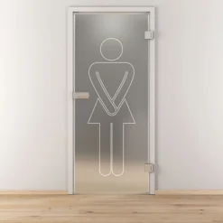 Glasdrehtür NOVA 628 mattiert 83,4 x 197,2 cm Rechts^Novadoors