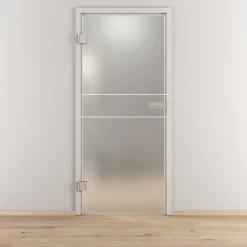 Glasdrehtür NOVA 589 mattiert 70,9 x 197,2 cm Links^Novadoors Discount