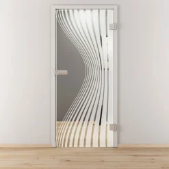 Glasdrehtür NOVA 543 klar 95,9 x 197,2 cm Rechts^Novadoors