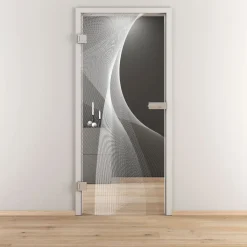 Novadoors Glasdrehtür NOVA 634 klar 70,9 x 197,2 cm Links