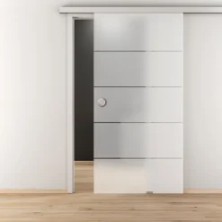 Novadoors Glasschiebetür NOVA 503 ESG mattiert 93,5 x 20,58 x 8 cm