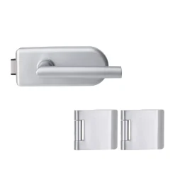 Novadoors Glastürbeschlag-Set SKS 62 Aluminium