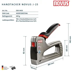 Handtacker J-25*Novus Clearance