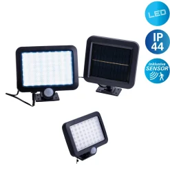 näve LED-Solar-Außenwandleuchte Pepe 2er Set