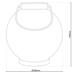 LED-Solardekoleuchte weiß 18 cm*näve Best