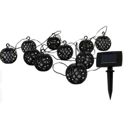 näve LED-Solarlicherkette Fogo mit Flammeneffekt