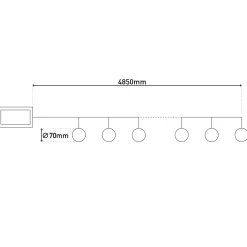 näve LED-Solarlicherkette Fogo mit Flammeneffekt