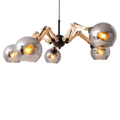 Pendelleuchte Soito schwarz Glas 5er^näve Hot