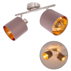 näve Spotserie Maron 2 Spots braun