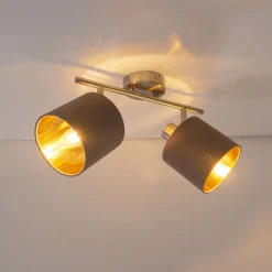 näve Spotserie Maron 2 Spots braun